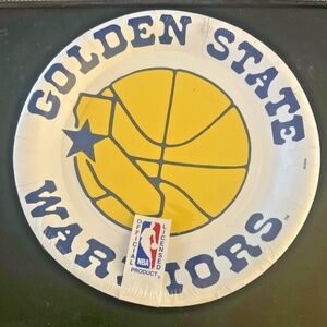 Vintage Golden State Warriors (8) Paper Plates- RARE-Collectible